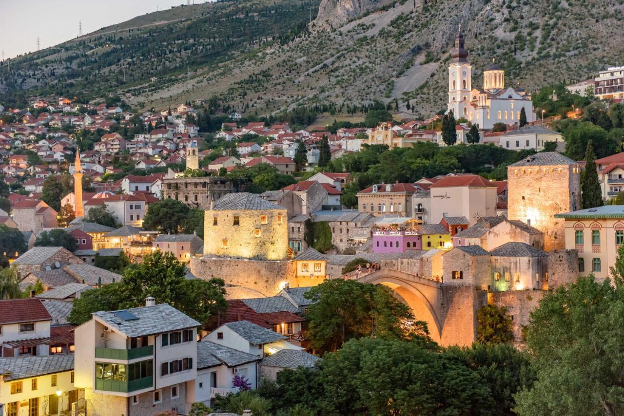 Ferienwohnung Sky Penthouse Old Bridge With Sauna And Jacuzzi Mostar Exterior foto